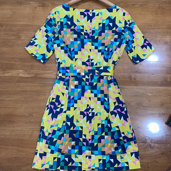 Colorful Geometric Pattern Dress - Picture 5 of 6